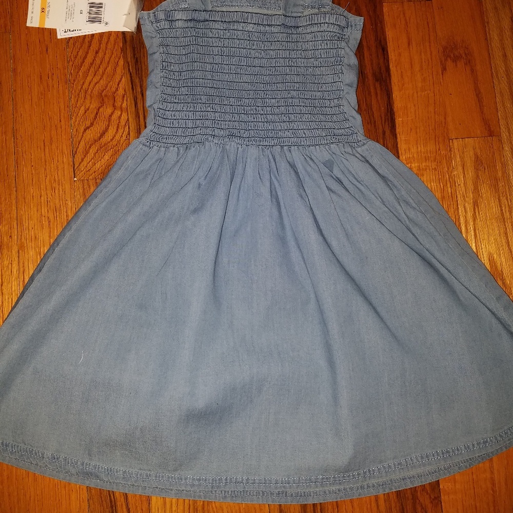 💘HOST PICK 💘Girls Denim Guess Pocket Dress - Picture 4 of 8